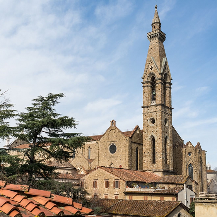 Vista basilica santa Croce Firenze